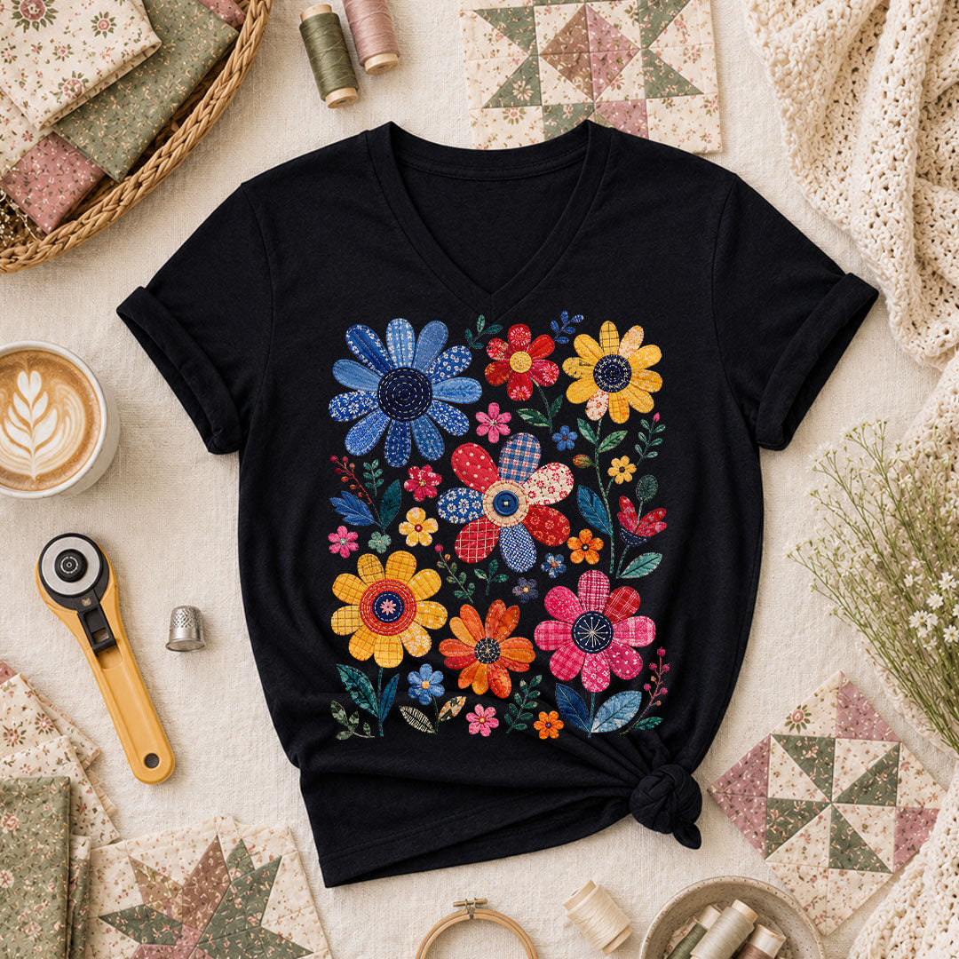 Ladies V-Neck Black