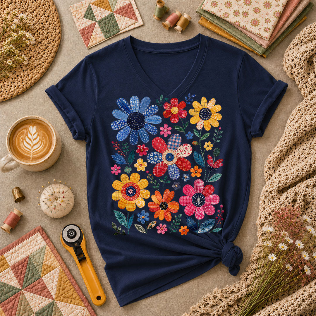Ladies V-Neck Navy